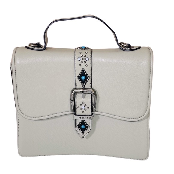 Aimee Kestenberg Handbags - Aimee Kestenberg Soft Gray Pebble Leather Handbag/Shoulder Bag